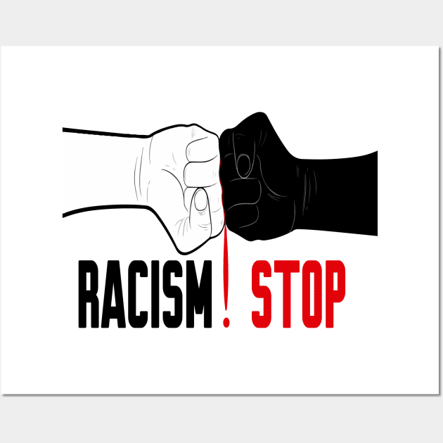 Make racism wrong again Wall Art by Work Memes